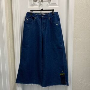 Kik Girl K-Glow Vintage Y2K Jeans Dark Blue Wide-Leg